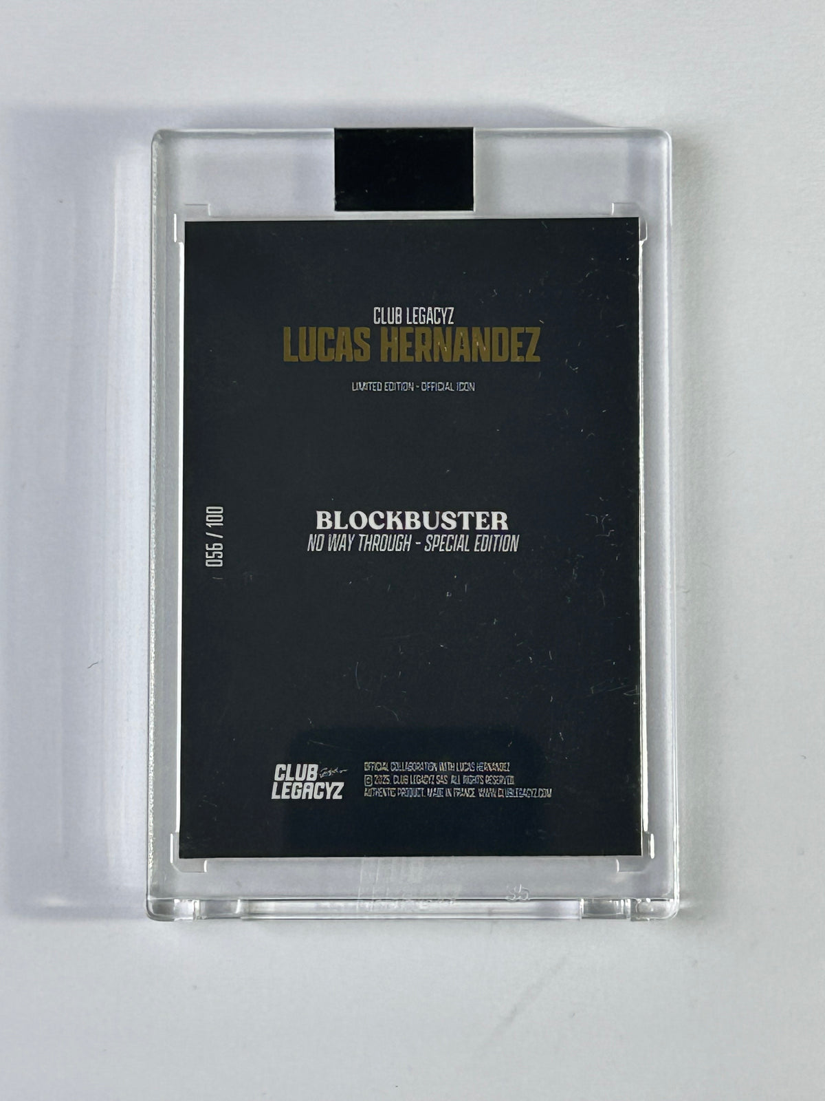 Lucas Hernandez Club Legacyz Blockbuster Special 056/100 – Rückseite