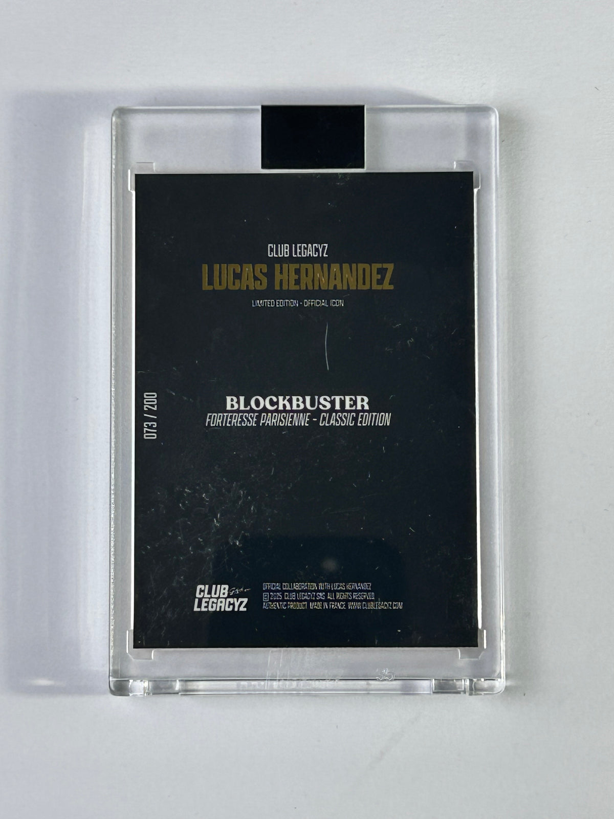 Lucas Hernandez Club Legacyz Blockbuster Classic 073/200 – Rückseite
