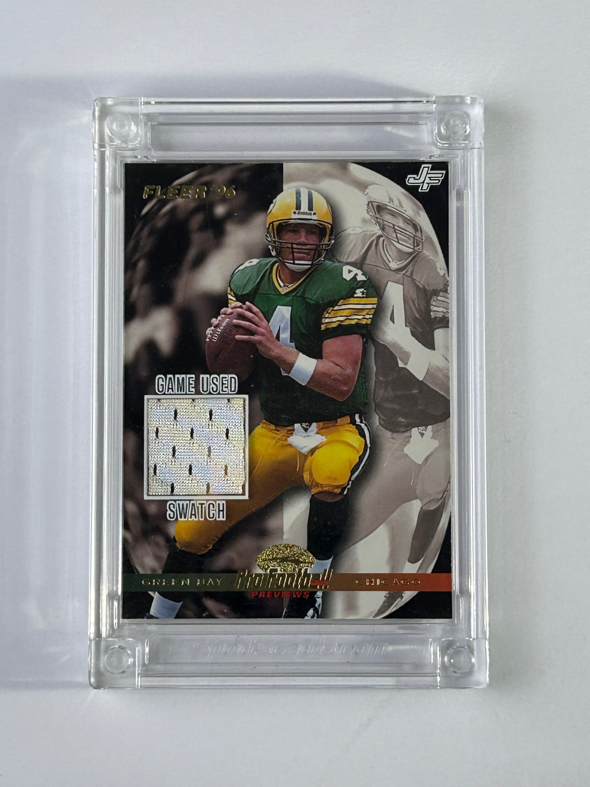 Brett Favre Jersey Fusion Swatch – Vorderseite
