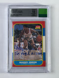 Marques Johnson 1986-87 Fleer Auto Jersey Fusion BGS – Vorderseite