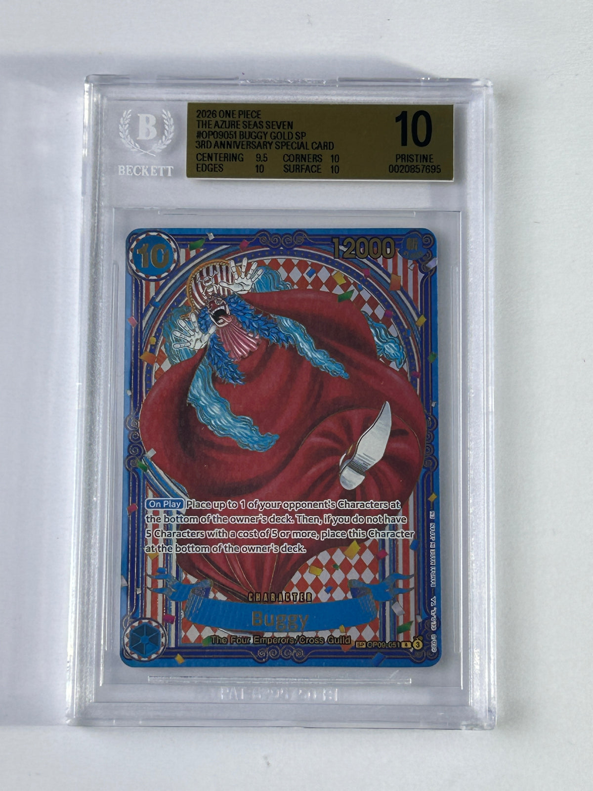 Buggy OP09-051 Gold SP BGS 10 Pristine – Vorderseite
