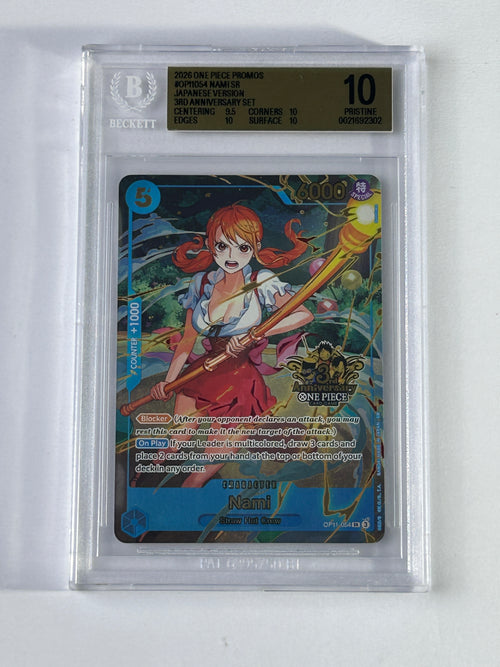 Nami OP11-054 3rd Anniversary Set BGS 10 Pristine – Vorderseite