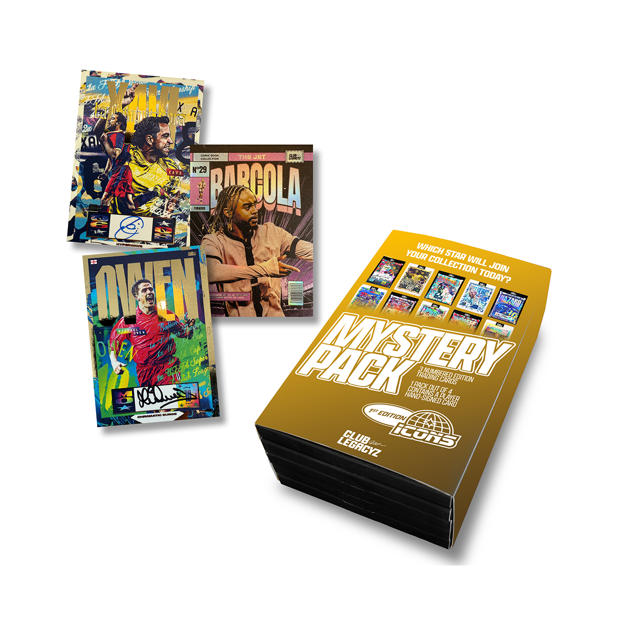 Sportkarten - Club Legacyz ICONS 1st Edition Mystery Pack Limited Edition