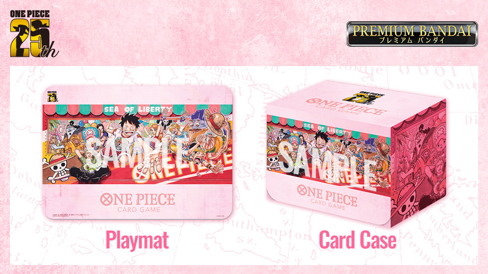 One Piece - Playmat and Card Case set -25th Edition