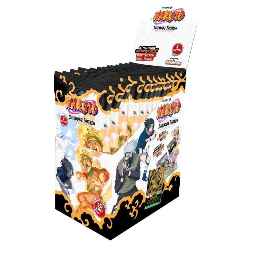 NARUTO MYTHOS TCG: Set 2 Shinobi Shiren Booster Box EN 1st Edition